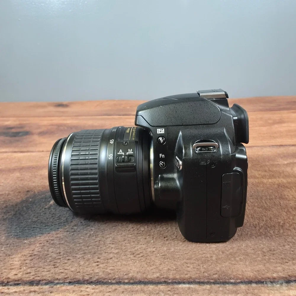Nikon D60 DSLR Camera Black Good 18-55mm Lens EN-EL9 Battery 10.2MP CCD